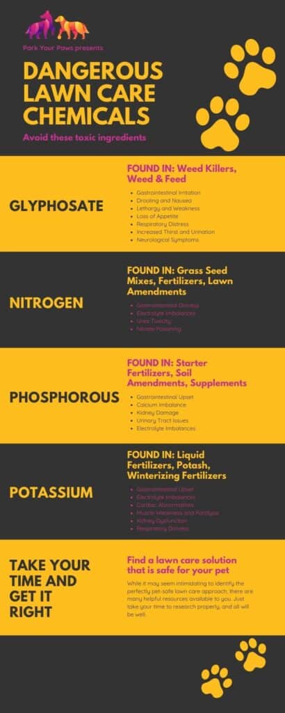 dangerous lawn care chemicals infographic