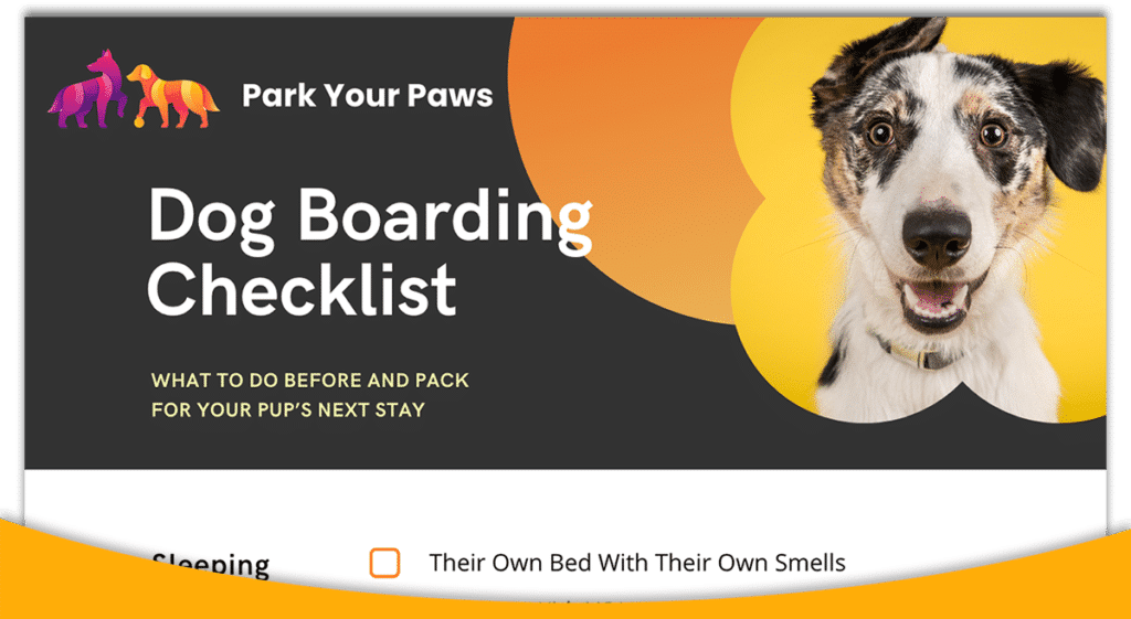 dog boarding checklist promo